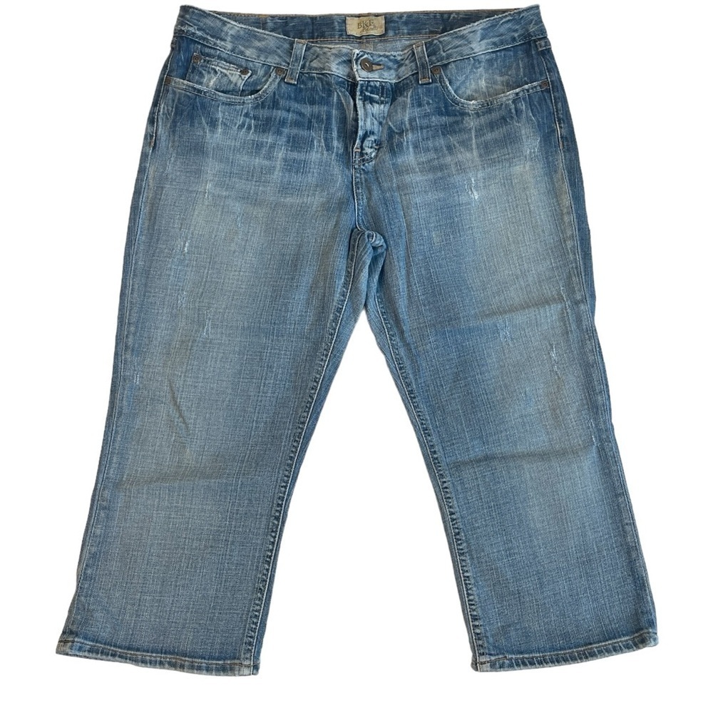 BKE Women's Cropped Ankle Jeans in Light Blue Wash